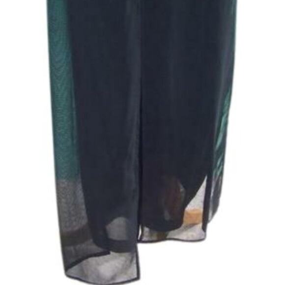 Cache Palazzo Jeannie Peek A Boo Sheer Illusion Panels Flair Pant New NWT $158